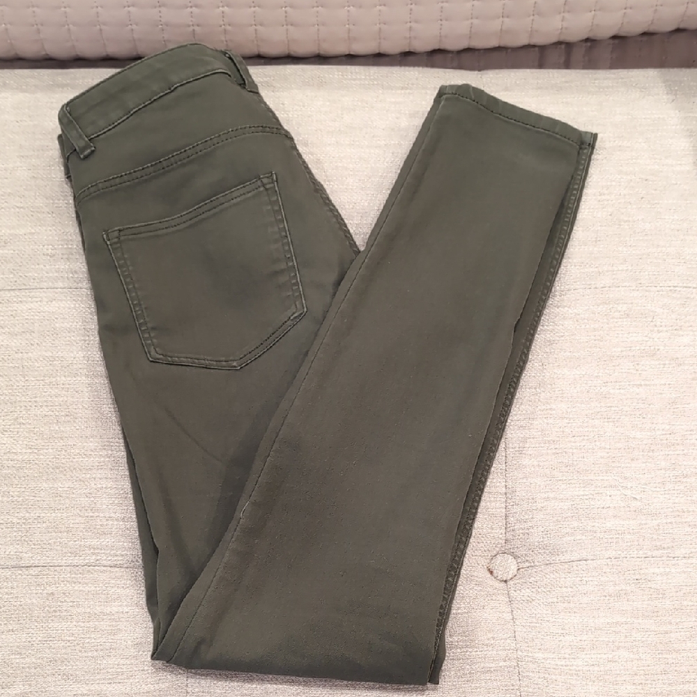 H&M Khaki Skinny Jeans for Women